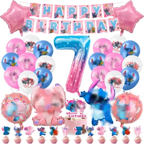 Geburtsta Folienballon Geburtstag 7 Jahre- 50pcs Luftballons Kindergeburtstag Geburtstagsdeko Party Heliumballon Ballon Cake Toppers Happy Birthday Banner für Mädchen Junge Geburtstags Babyparty Party Geburtsta Folienballon Geburtstag 7 Jahre- 50pcs Luftballons Kindergeburtstag Geburtstagsdeko Party Heliumballon Ballon Cake Toppers Happy Birthday Banner für Mädchen Junge Geburtstags Babyparty Party von Luclay
