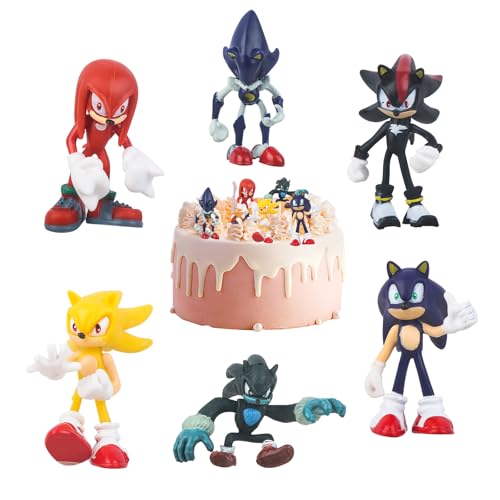 Luclay Mini Figuren Set-6 Pcs Soni Cake Tortenfiguren Geburtstagstorte Dekoration Puppendekoration Cartoons Kuchen Deco Cupcake Toppers Modell Spielzeug für Kinder Party Kuchen Dekoration Junge Luclay Mini Figuren Set-6 Pcs Soni Cake Tortenfiguren Geburtstagstorte Dekoration Puppendekoration Cartoons Kuchen Deco Cupcake Toppers Modell Spielzeug für Kinder Party Kuchen Dekoration Junge von Luclay