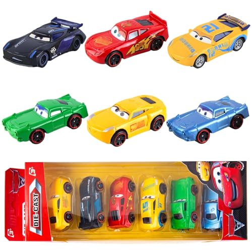 Luclay Model car 6 Stück Spielzeug Automodell, Lightning Kinderspielzeug - Detailreich Gestaltete Autos für ab 3 Jahren Jungs, Sammler und Spielzeugliebhaber - Geschenke für Geburtstagsfeiern Luclay Model car 6 Stück Spielzeug Automodell, Lightning Kinderspielzeug - Detailreich Gestaltete Autos für ab 3 Jahren Jungs, Sammler und Spielzeugliebhaber - Geschenke für Geburtstagsfeiern von Luclay