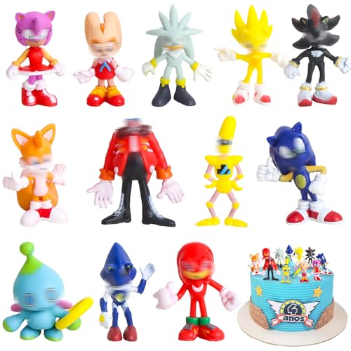 So-ni Tortendeko Mini Figuren Set- 12 Stück Soni Cupcake Torten Party Figur Deko Cake Topper Tortenaufleger Kindergeburtstag Kuchen Birthday Geburtstag Deko für Jungen Kinder Cake Decoration Supplies So-ni Tortendeko Mini Figuren Set- 12 Stück Soni Cupcake Torten Party Figur Deko Cake Topper Tortenaufleger Kindergeburtstag Kuchen Birthday Geburtstag Deko für Jungen Kinder Cake Decoration Supplies von Luclay