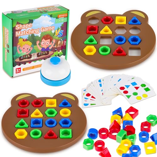 Spielzeug für Frühkindliche Lernen, Steckspiel für Kinder Über 3, Lernen Sie Farben und Formen für Kinder ab 3 bis 6 Jahren, Babyspielzeug Steckspiel, Geschenk für Kinder von Lucywey