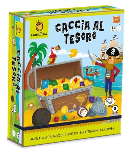 Ludattica | Schatzsuche | Brettspiel für die ganze Familie | Finde gemeinsame Illustrationen und gewinne | Kinderspiel 4+ | Made in Italy Ludattica | Schatzsuche | Brettspiel für die ganze Familie | Finde gemeinsame Illustrationen und gewinne | Kinderspiel 4+ | Made in Italy von Ludattica