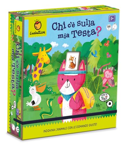 Ludattica | Wer ist auf meinem Kopf? | Rate wer für die ganze Familie | Brettspiel | Reisespiel | ab 5 Jahren | Made in Italy von Ludattica