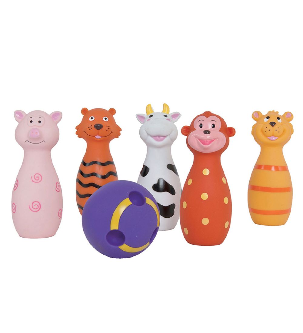 Ludi Bowling Set - Tiere - 6 Teile - Ludi - One Size - Spiele Ludi Bowling Set - Tiere - 6 Teile - Ludi - One Size - Spiele von Ludi