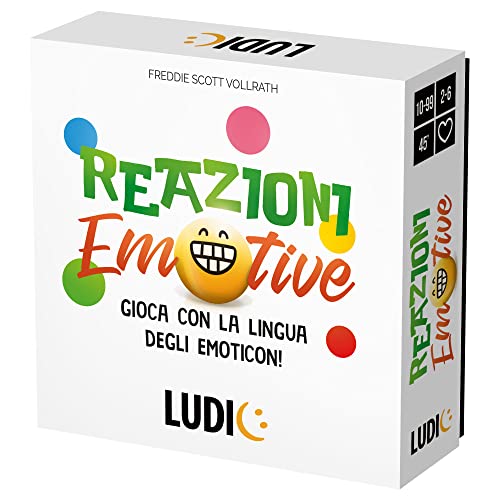Ludic - Emotive-Reaktionen - Familienspiel mit Emoticons, Strategie und Empathie, für 2-6 Spieler ab 8 Jahren von Ludic