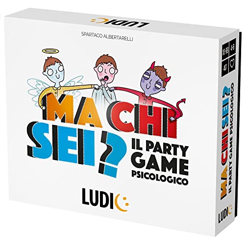 Ludic Aber wer bist du? Das psychologische Partyspiel It53528 Gesellschaftsspiel für die Familie für 4-8 Spieler, hergestellt in Italien von Ludic