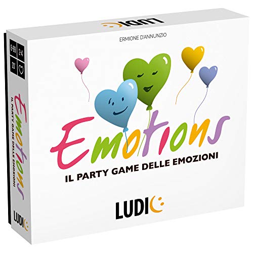 Ludic Emotions Das Partyspiel der Emotionen It27729 Gesellschaftsspiel für die Familie für 2-4 Spieler, Made in Italy von Headu