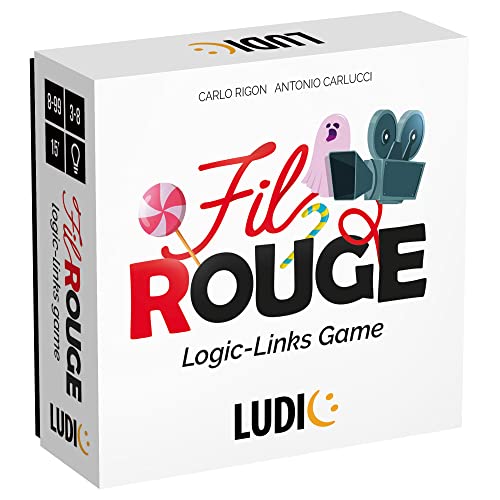 Ludic Fil Rouge Finden Sie die ursprüngliche Bindung Mu55379 Gesellschaftsspiel für die Familie für 3-8 Spieler, hergestellt in Italien von Ludic