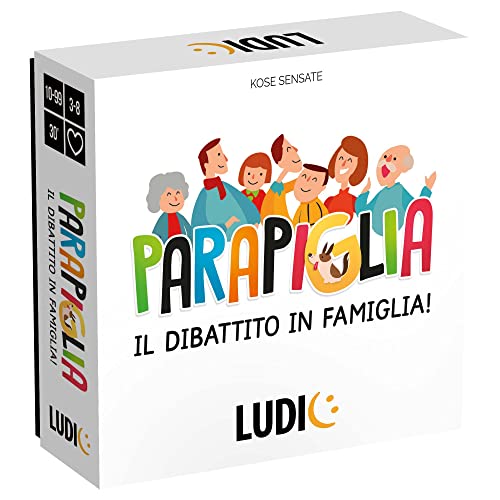 Ludic Parapiglia Die Debatte in der Familie It56161 Gesellschaftsspiel für die Familie für 3-8 Spieler, hergestellt in Italien von Ludic
