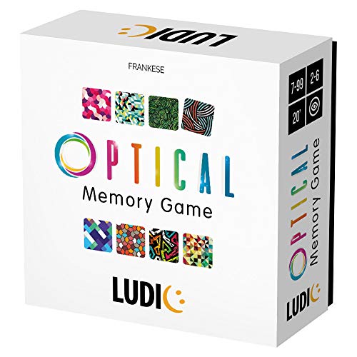 Ludic Optical Mu27446 Memory-Spiel für die Familie für 2-6 Spieler, hergestellt in Italien von Ludic