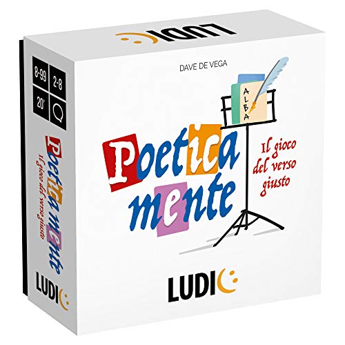 Ludic - PoeticaMente - Gesellschaftsspiel für die ganze Familie, Mehrfarbig von Ludic