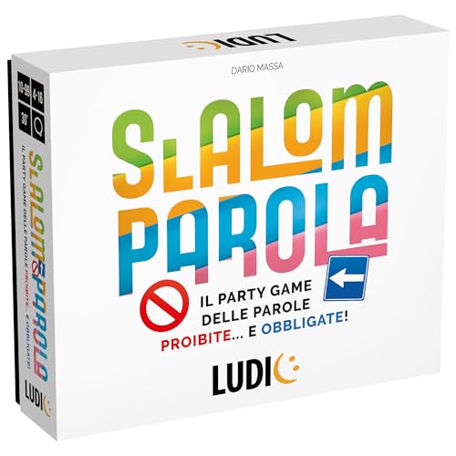 Ludic Slalom Wort Das Wortspiel Verbotene Und Obligate It57304 Gesellschaftsspiel Für Die Familie Für 4-16 Spieler Made In Italy von Ludic