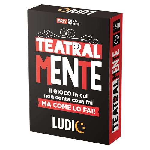 Ludic - Theatrisch - Das Spiel, bei dem es nicht zählt, was Sie tun, aber wie Sie es tun! - Gesellschaftsspiel 4-16 Spieler, Jahre 12+, Ein Kartenspiel für die ganze Familie | IT60889 von Ludic