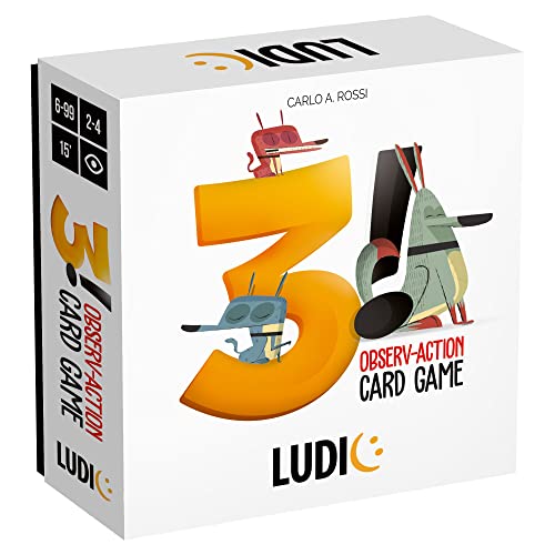 Ludic, DREI!, Schlaues und Beobachtungsspiel, Mu55478, 8-99 Jahre von Ludic