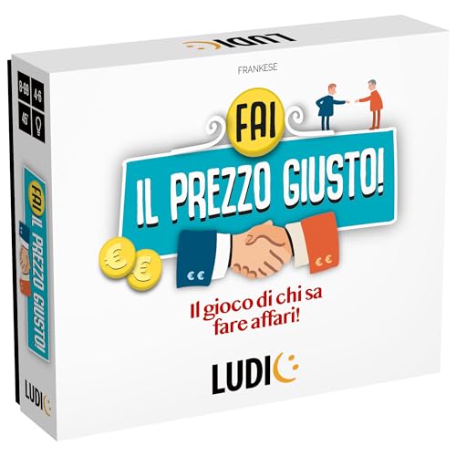 Ludic Verhandlungsführer Das Spiel von denen, die Geschäfte Machen können, It57359 Gesellschaftsspiel für die Familie für 2-6 Spieler, hergestellt in Italien von Ludic