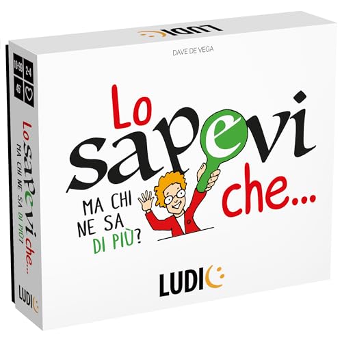 Ludic Wussten Sie, DASS… Aber wer weiß mehr? IT59100 Gesellschaftsspiel für die Familie für 2-4 Spieler Made in Italy Ludic Wussten Sie, DASS… Aber wer weiß mehr? IT59100 Gesellschaftsspiel für die Familie für 2-4 Spieler Made in Italy von Ludic