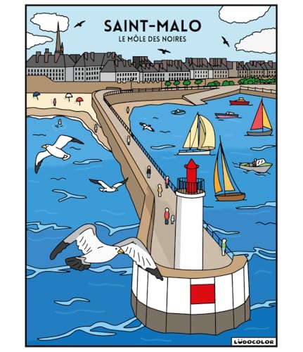 LudoColor Bild Samt zum Ausmalen Saint Malo, LUDO-LLT012 von LudoColor