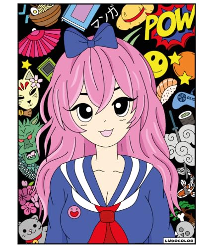 LudoColor - Samt-Gemälde zum Ausmalen Manga Schulmädchen LudoColor - Samt-Gemälde zum Ausmalen Manga Schulmädchen von LudoColor
