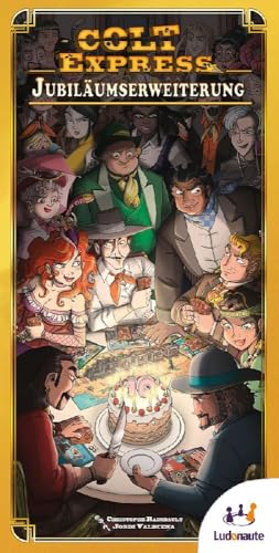 Ludonaute, Colt Express – Jubiläumserweiterung, Familienspiel, Brettspiel, 2-7 Spieler, ab 10+ Jahren, 40 Minuten, Deutsch Ludonaute, Colt Express – Jubiläumserweiterung, Familienspiel, Brettspiel, 2-7 Spieler, ab 10+ Jahren, 40 Minuten, Deutsch von Ludonaute