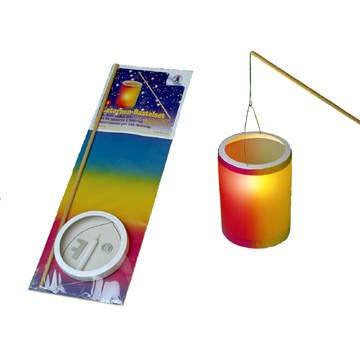 Ursus 6730000 - Laternen-Bastelset, mit Regenbogen-Transparentpapier, ca. 20 x 15,3 cm von Ursus