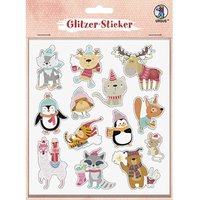 GLITZER STICKER WEI ursus von Ludwig Bähr