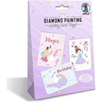 URSUS Diamond Painting Greeting Cards Magic, Grußkarten Bastelset für Kinder, 3er Set von Ludwig Bähr