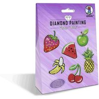 URSUS Kinder-Bastelsets Diamond Painting Sticker Fruits, 2er Bogen von Ludwig Bähr