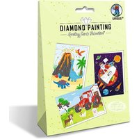 URUS Diamond Painting Greeting Cards Adventure, Grußkarten Bastelset für Kinder, 3er Set von Ludwig Bähr