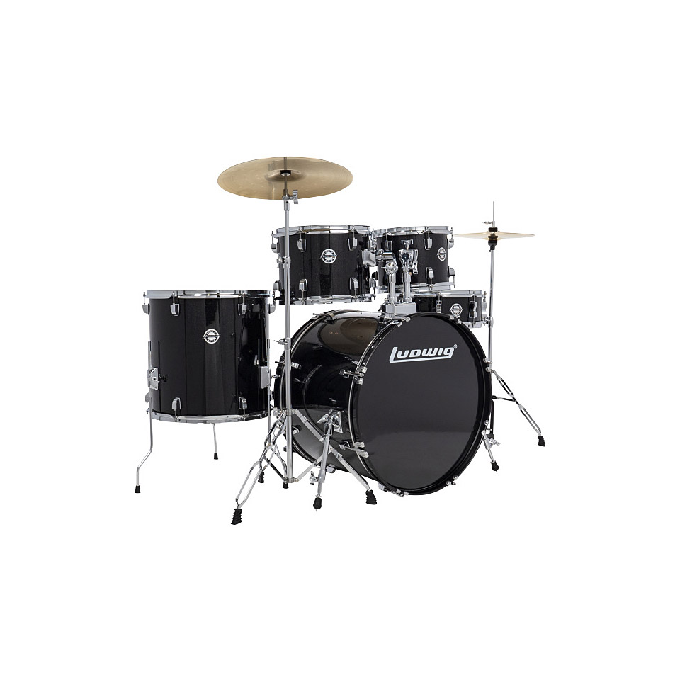 Ludwig Accent DRIVE 22" Black Complete Set Schlagzeug von Ludwig