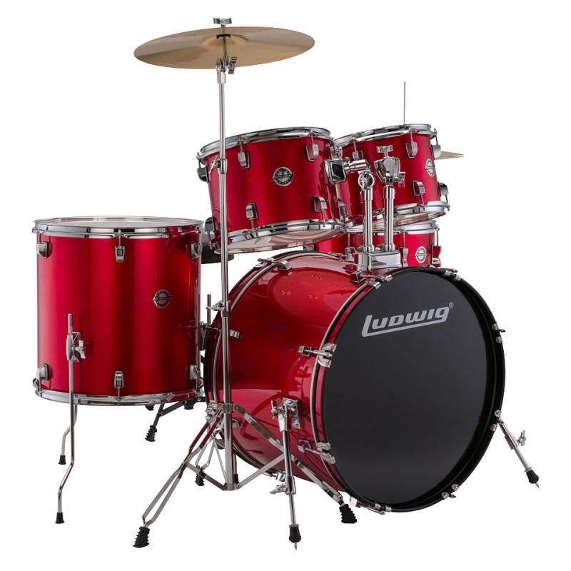 Ludwig Accent FUSE 20" Red Complete Set Schlagzeug von Ludwig