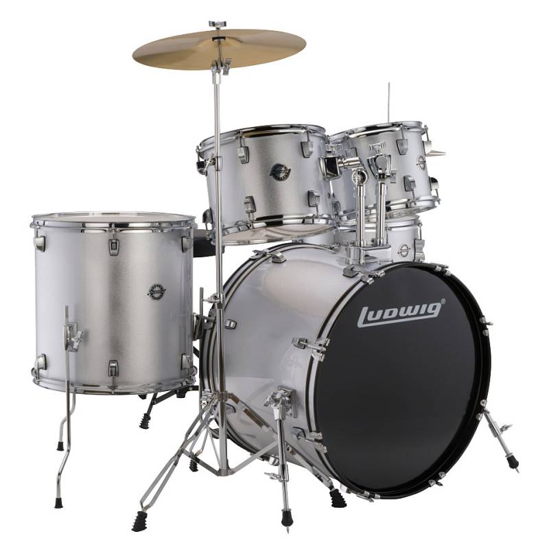Ludwig Accent FUSE 20" Silver Complete Set Schlagzeug von Ludwig