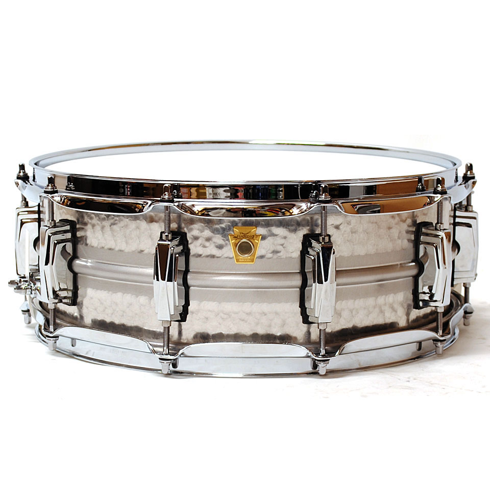 Ludwig Acrophonic LA404K 14" x 5" Hammered Aluminium Snare Drum Ludwig Acrophonic LA404K 14" x 5" Hammered Aluminium Snare Drum von Ludwig