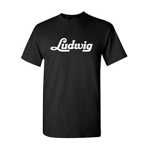 Ludwig Black Script Logo XS T-Shirt von Ludwig