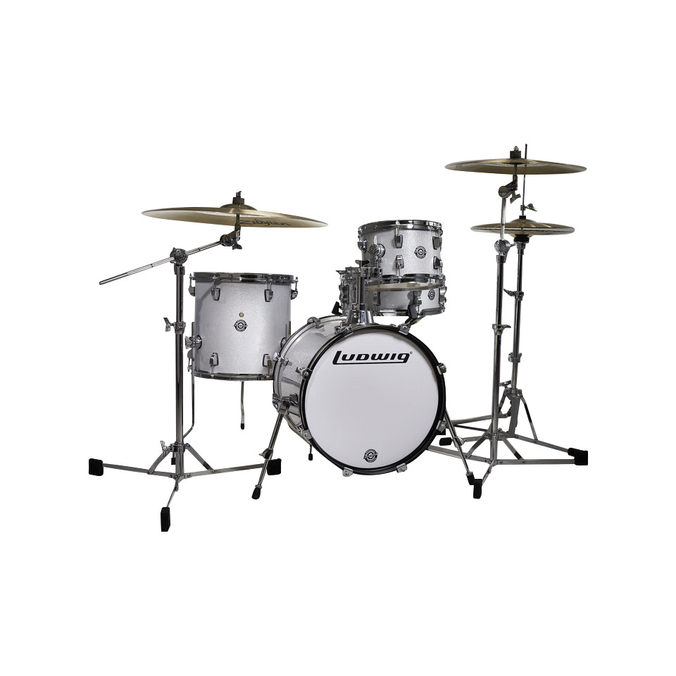 Ludwig Breakbeats LC179XX028 White Sparkle Shell Set Schlagzeug von Ludwig