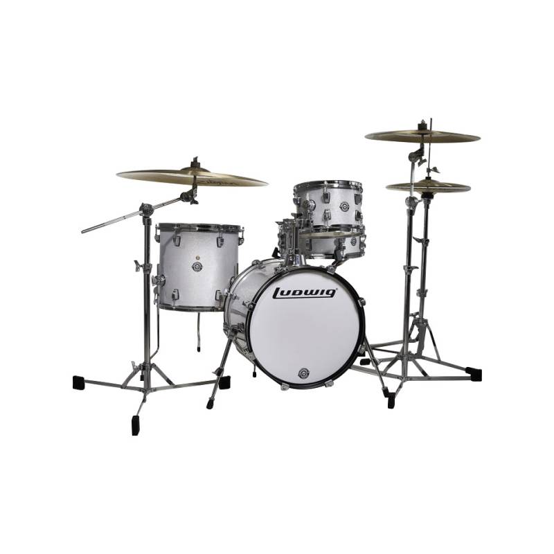 Ludwig Breakbeats LC179XX028 White Sparkle Shell Set Schlagzeug von Ludwig