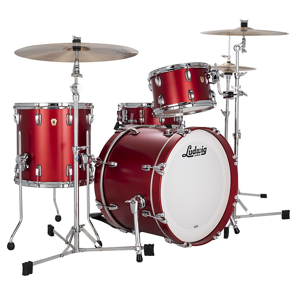 Ludwig Classic Maple Downbeat 20" Diablo Red 3 Pcs. Shell Set von Ludwig