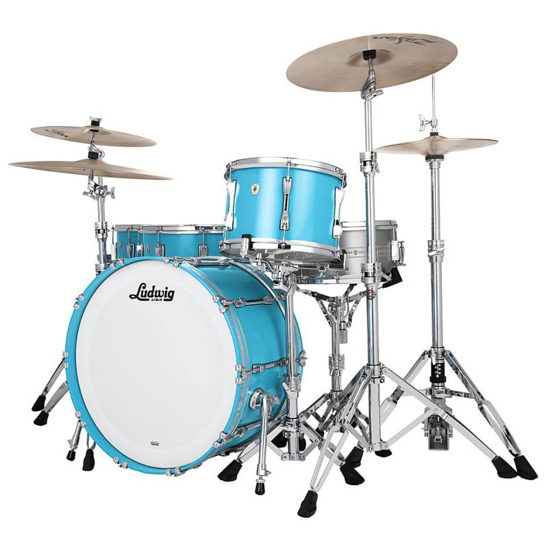 Ludwig Classic Maple Downbeat 20" Heritage Blue 3 Pcs. Shell Set von Ludwig