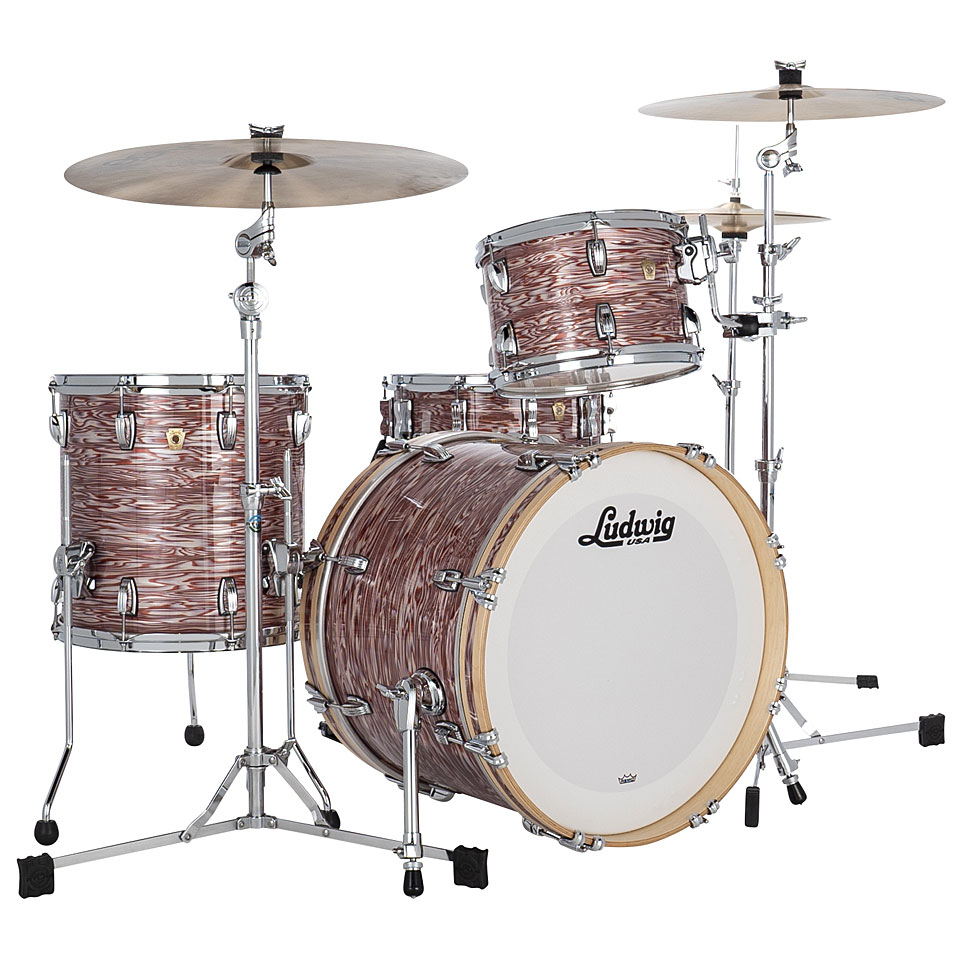 Ludwig Classic Maple Downbeat 20" Vintage Pink Oyster Schlagzeug Ludwig Classic Maple Downbeat 20" Vintage Pink Oyster Schlagzeug von Ludwig