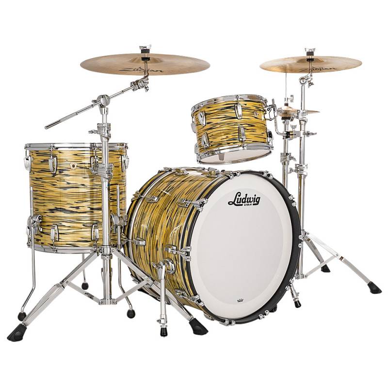 Ludwig Classic Maple Fab 22" Lemon Oyster Schlagzeug von Ludwig