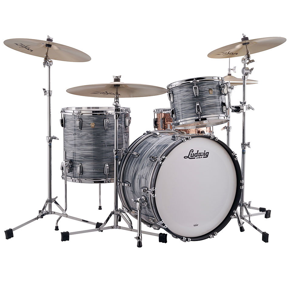 Ludwig Classic Maple Fab 22" Vintage Blue Oyster Schlagzeug Ludwig Classic Maple Fab 22" Vintage Blue Oyster Schlagzeug von Ludwig