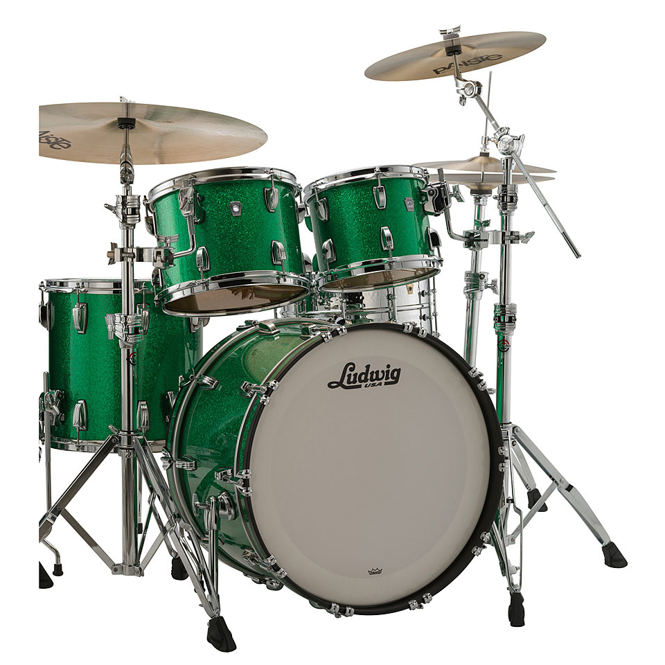 Ludwig Classic Oak Eurobeat 3 22" Green Sparkle Schlagzeug Ludwig Classic Oak Eurobeat 3 22" Green Sparkle Schlagzeug von Ludwig
