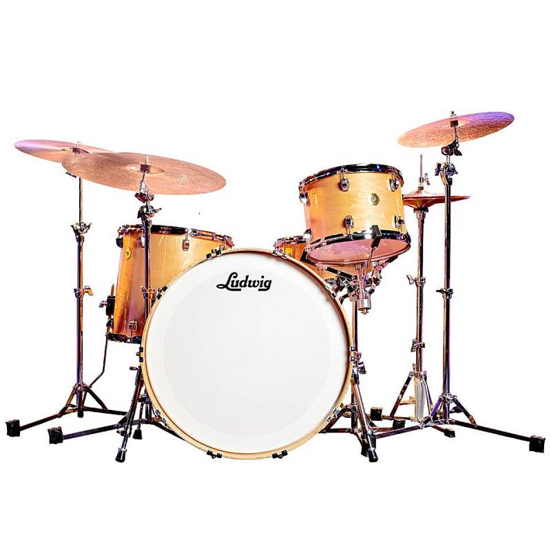 Ludwig Continental 24" Pro Beat Natural Maple Shell Set Schlagzeug von Ludwig