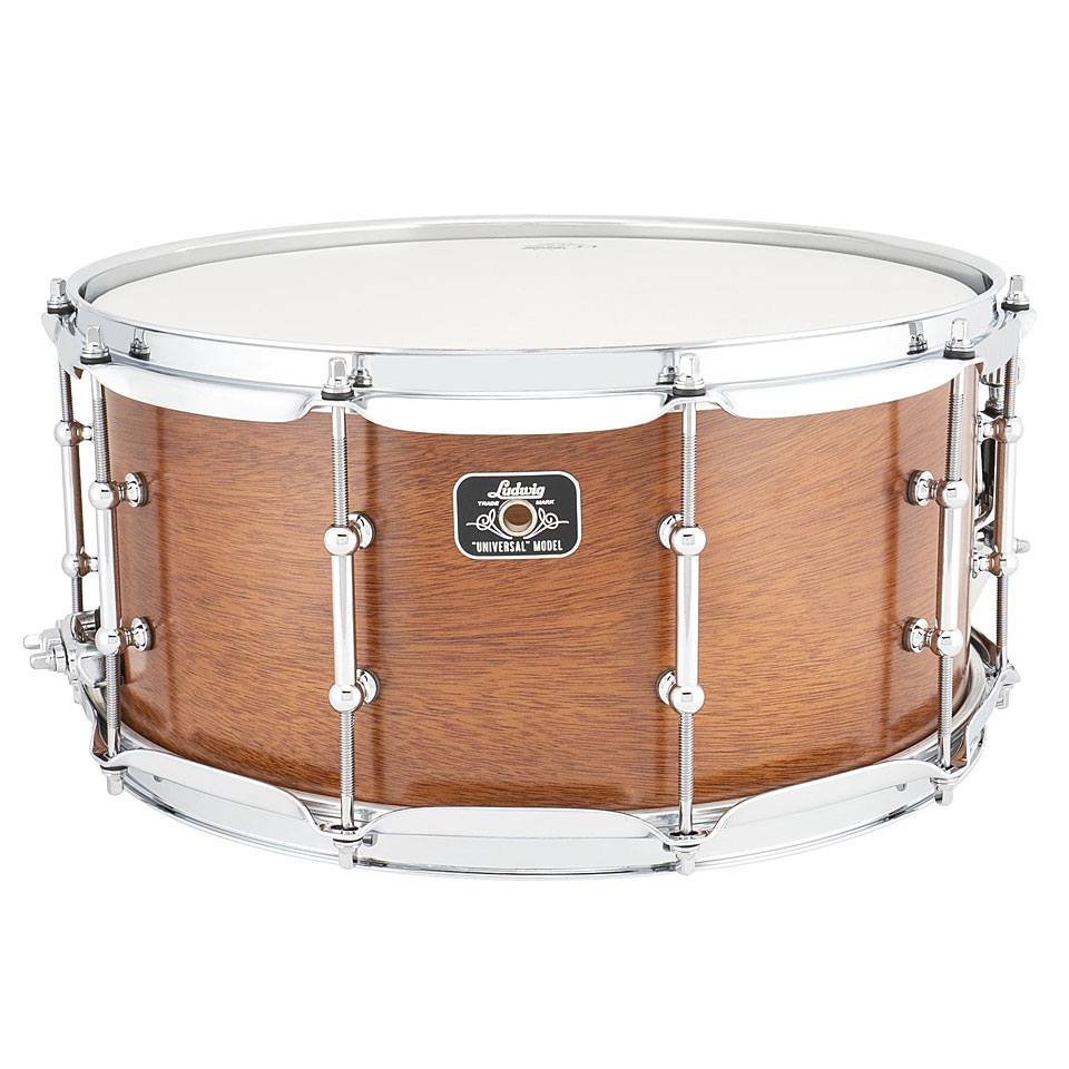 Ludwig Universal Wood LU6514MA 14" x 6,5" Mahogany Snare Snare Drum von Ludwig