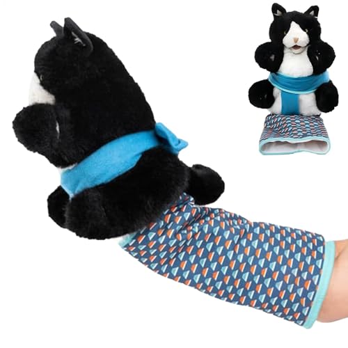 Katzenpuppe Wrestler Plüsch Wrestling Handschuh Katzen Interaktive Handpuppen Plüschtier Handpuppe mit robuster Polsterung für Langeweile - Brusttraining und Übung von Lueear