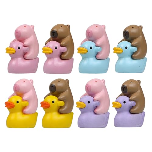 Lueear Entenfigur, kleine Capybara-Figuren, Kuchendekoration, niedliche Tier-Kuchenaufsätze, Basteln, Heimdekoration, kleines Gartenzubehör für Bonsai, Schreibtisch, Wohnzimmer Lueear Entenfigur, kleine Capybara-Figuren, Kuchendekoration, niedliche Tier-Kuchenaufsätze, Basteln, Heimdekoration, kleines Gartenzubehör für Bonsai, Schreibtisch, Wohnzimmer von Lueear