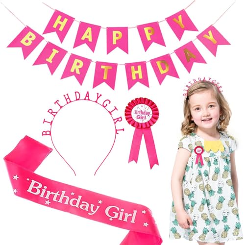 Lueear Happy Birthday King Crown,Birthday Banner Decorations Set - Carnival Party Banner Decorations For Boys Girls Headband King Hat Supplies von Lueear