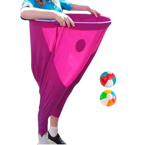 Lueear Kartoffelsack Race Bags - Outdoor Yard Games Kartoffelsack | Riesiges Stretchhosen-Set mit 2 Hüpfbällen für Festival, Wiedervereinigung, Schule, Picknick, Rasen, Spielplatz von Lueear