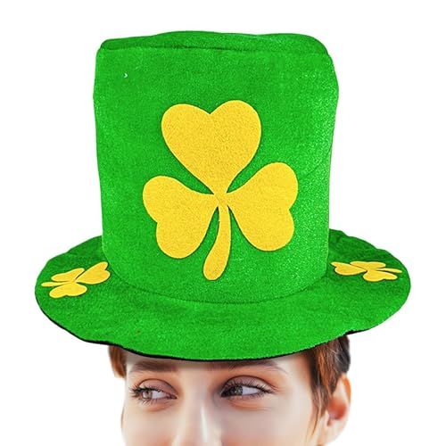 Lueear Kobold-Zylinderhut – Neuheit grüner Kobold-Zylinderhut – St. Patrick's Day Zylinderhut Kostüm Koboldhut, grüner Hut mit Kleeblatt für Damen und Herren Lueear Kobold-Zylinderhut – Neuheit grüner Kobold-Zylinderhut – St. Patrick's Day Zylinderhut Kostüm Koboldhut, grüner Hut mit Kleeblatt für Damen und Herren von Lueear