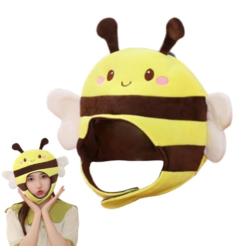 Lueear Kopfbedeckung Plüsch Biene | Weiche Foto Requisiten Kopfschmuck - Halloween Party Dressing Kopfbedeckung Erwachsene Rollenspiel Performance Hüte für Karneval Lueear Kopfbedeckung Plüsch Biene | Weiche Foto Requisiten Kopfschmuck - Halloween Party Dressing Kopfbedeckung Erwachsene Rollenspiel Performance Hüte für Karneval von Lueear