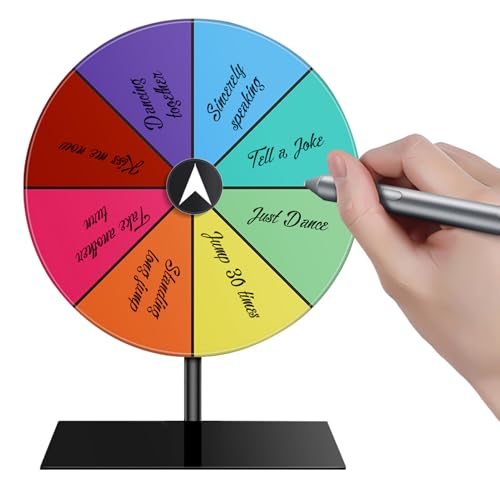 Spinner-Preisrad mit Basis, 8 Schlitze drehen das Rad, Tisch-Roulette-Spinner- für Ausstellungen, Karneval, Klassenzimmer, Jahrestreffen, Partys, Versammlungen Spinner-Preisrad mit Basis, 8 Schlitze drehen das Rad, Tisch-Roulette-Spinner- für Ausstellungen, Karneval, Klassenzimmer, Jahrestreffen, Partys, Versammlungen von Lueear